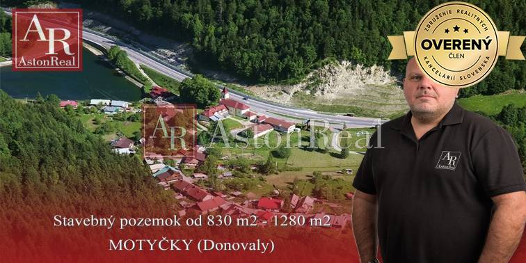 PREDAJ: stavebný pozemok od 1.200 m2 - 1370 m2 MOTYČKY (Donovaly)