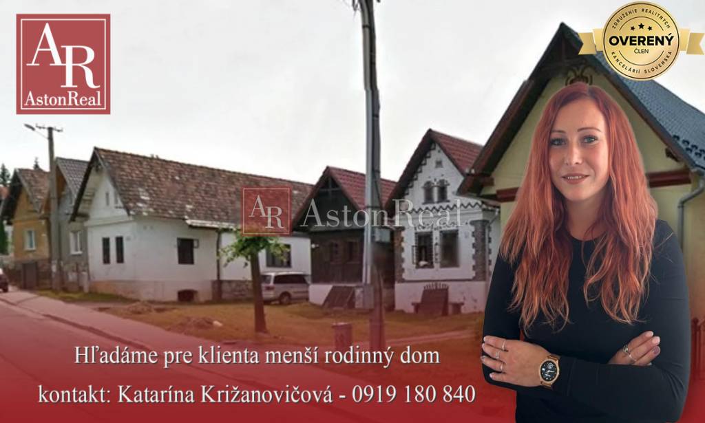 Hľadám pre klienta starší rodinný dom vhodný na rekonštrukciu- Púchov