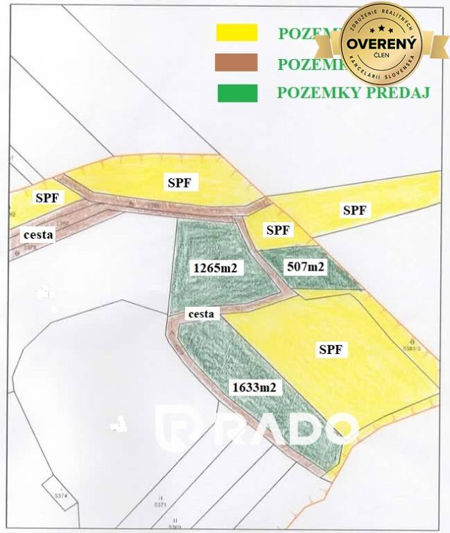RADO | Na predaj tri pozemky v obci Prievaly