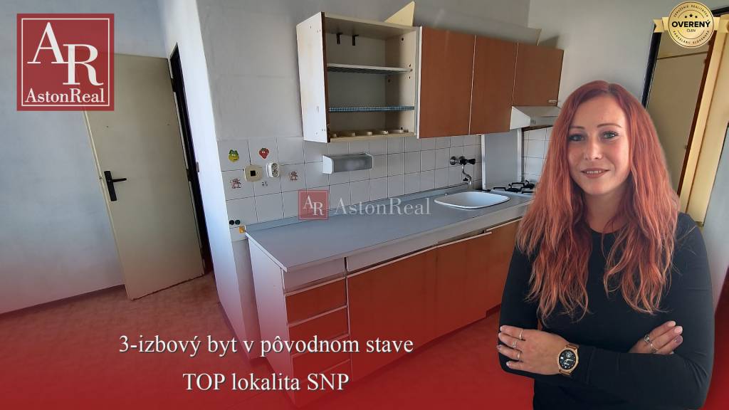 Slnečný 3-izbový byt v pôvodnom stave Pov. Bystrica- SNP