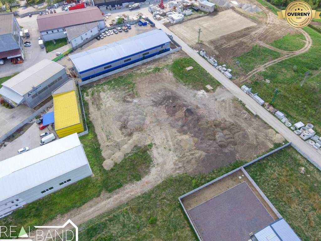 Predaj - Priemyselná plocha - Niklová, Sereď - rozloha 6210 m²