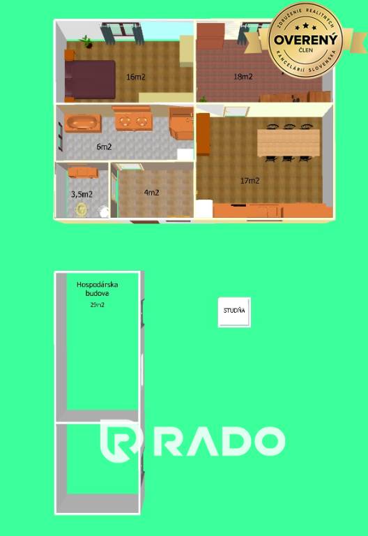 RADO | 3 izbový rodinný dom v obci Borský Mikuláš