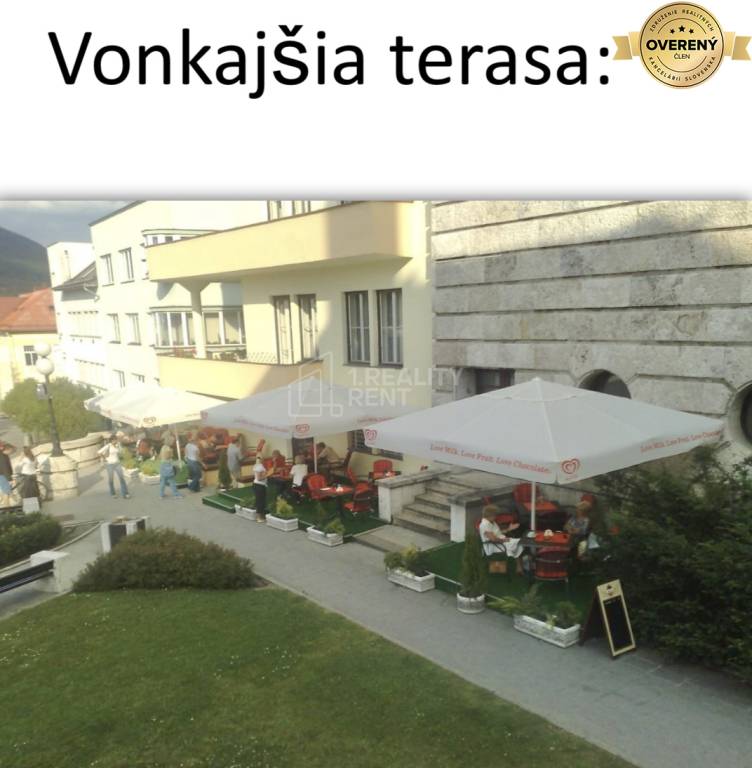 Dáme do prenájmu kaviareň 140 m2 v centre mesta Žiliny