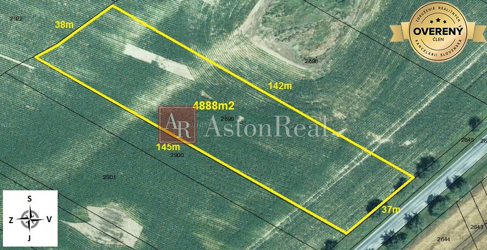 IBA U NÁS! Investičný stavebný pozemok 4.888m2, Svinná, Trenčín
