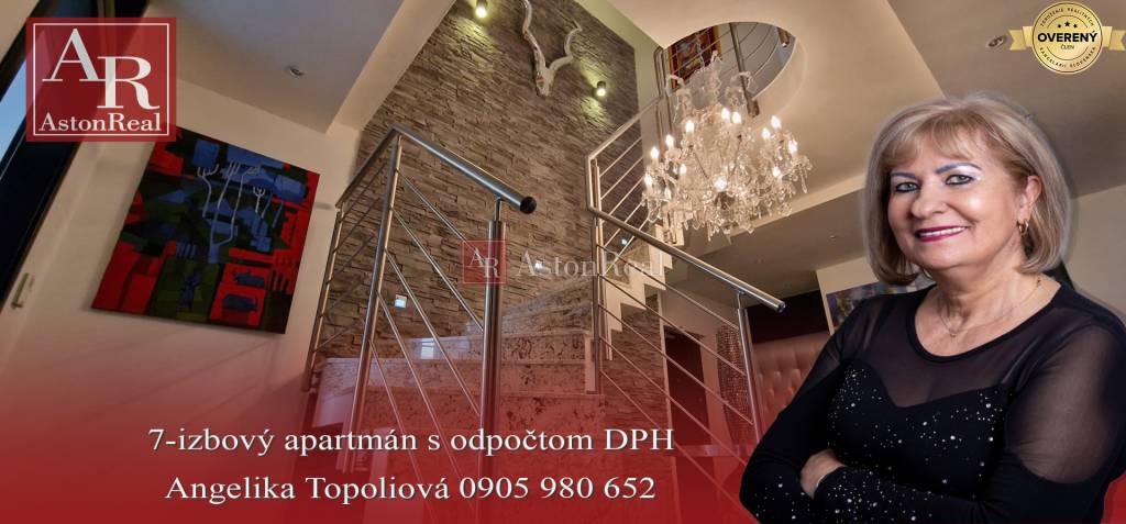  Luxusný  apart.  Vys. Tatry - Veľká Lomnica, 7 izieb, 321 m2, odp.DPH