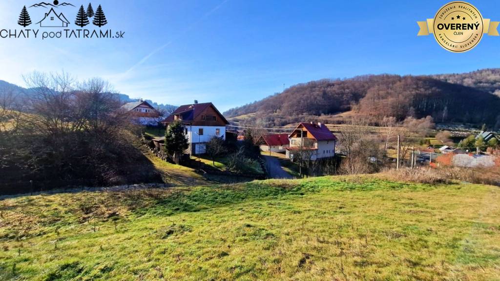 Stavebný pozemok s projektom na apartmánový dom Mýto Nízke Tatry