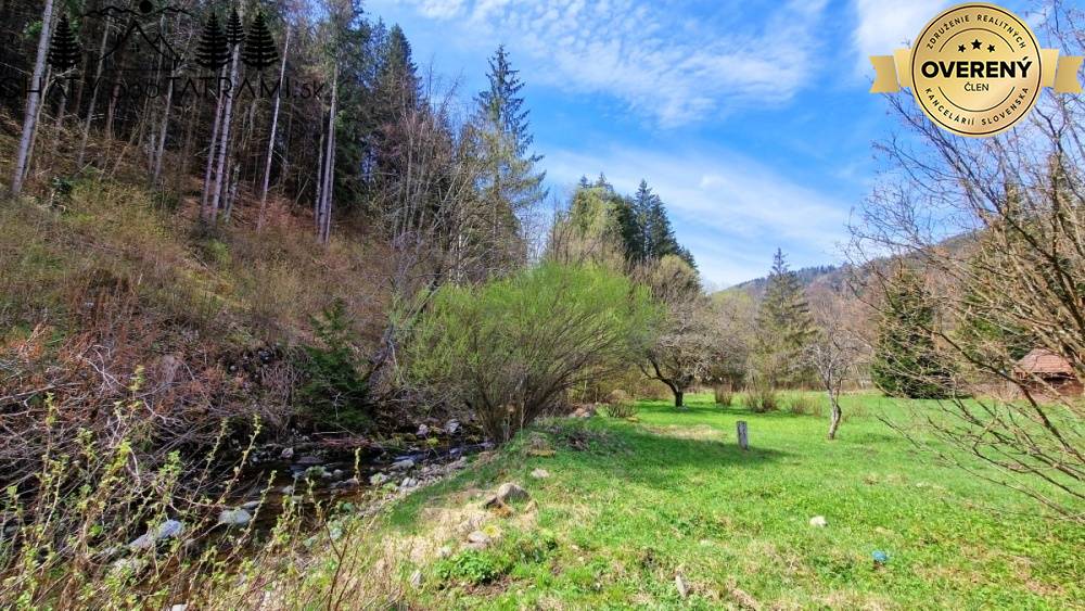 Stavebný pozemok s IS pri potoku Bystrá Nízke Tatry