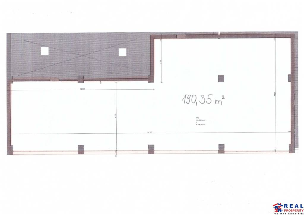 MASARYKOVA: VOĽNÉ OBCHODNÉ priestory- PRÍZEMIE 190 m2-KLIMATIZÁCIA