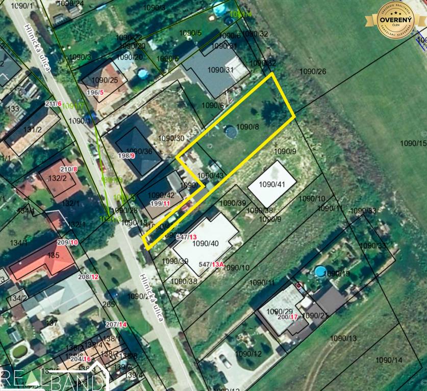 Predaj - Stavebný pozemok, Voderady, 623m²