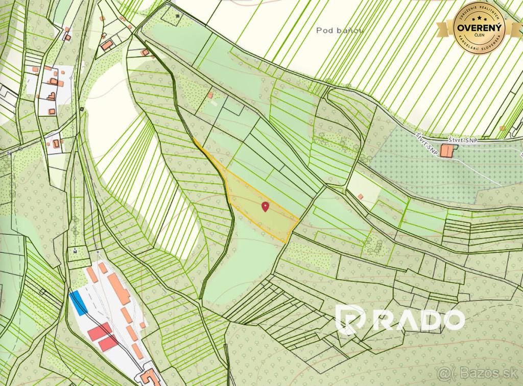 RADO | Na predaj pozemok-orná pôda, Trenčianske Teplice 