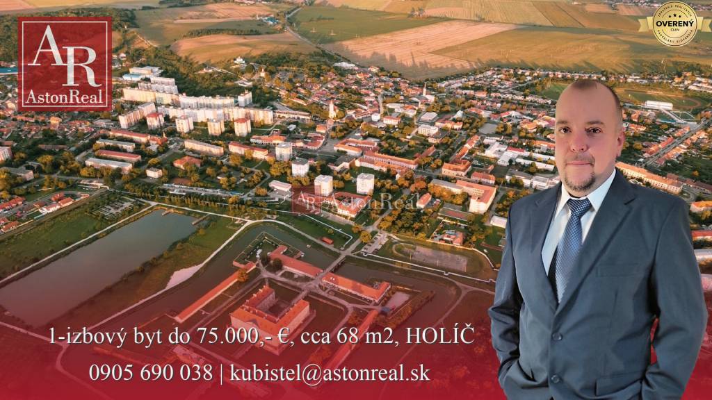 HĽADÁM: 1-izbový byt do 75.000,- €, cca 32 m2, HOLÍČ