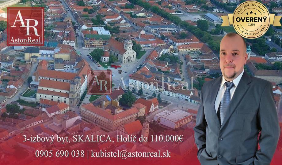 HĽADÁM: 3-izbový byt, cca 72 m2, SKALICA, do 103.000,- €