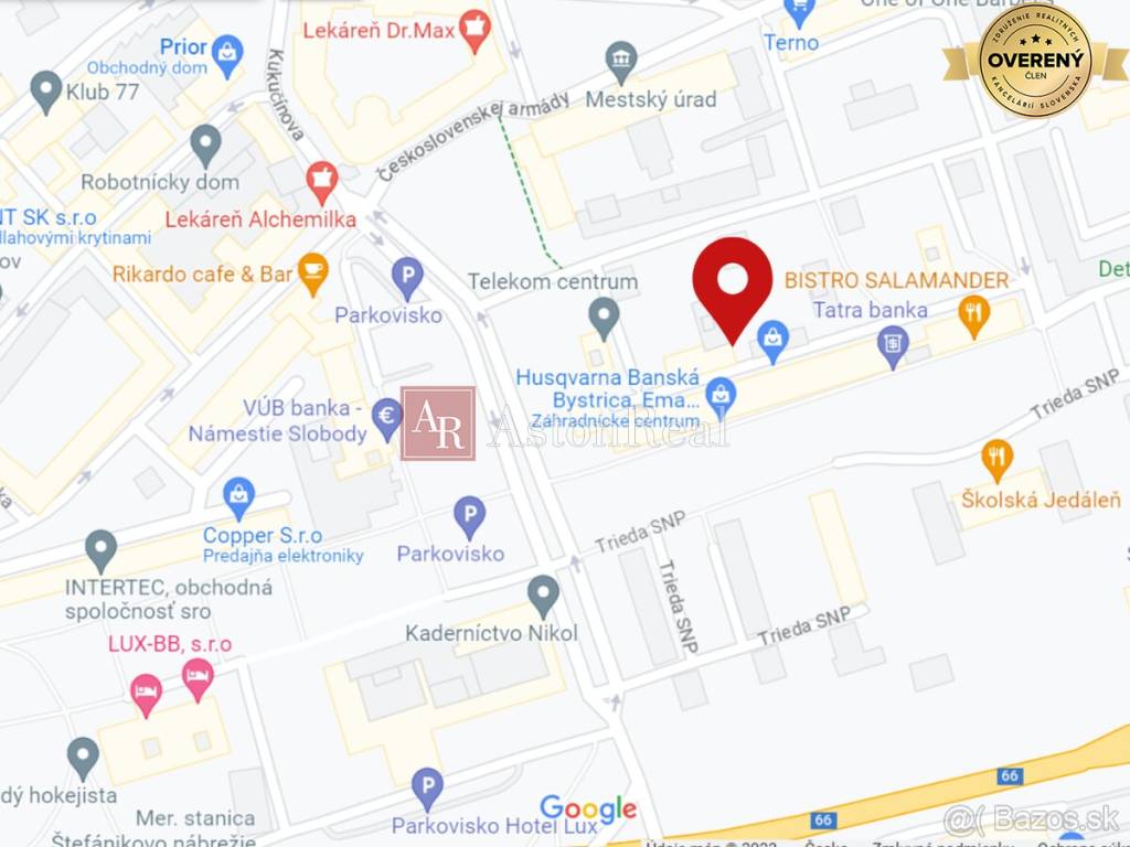 Na predaj: pozemok v centre mesta, bývalá kotolňa, Námestie Slobody