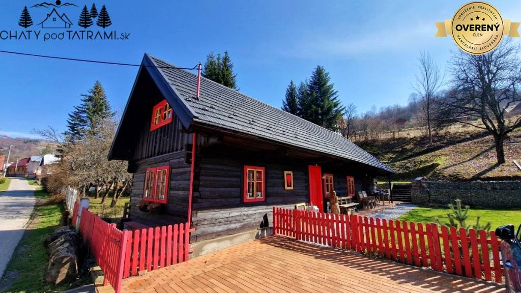 Tradičná 4i drevenica na pokojnom mieste Mýto Nízke Tatry