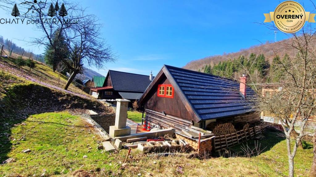 Tradičná 4i drevenica na pokojnom mieste Mýto Nízke Tatry