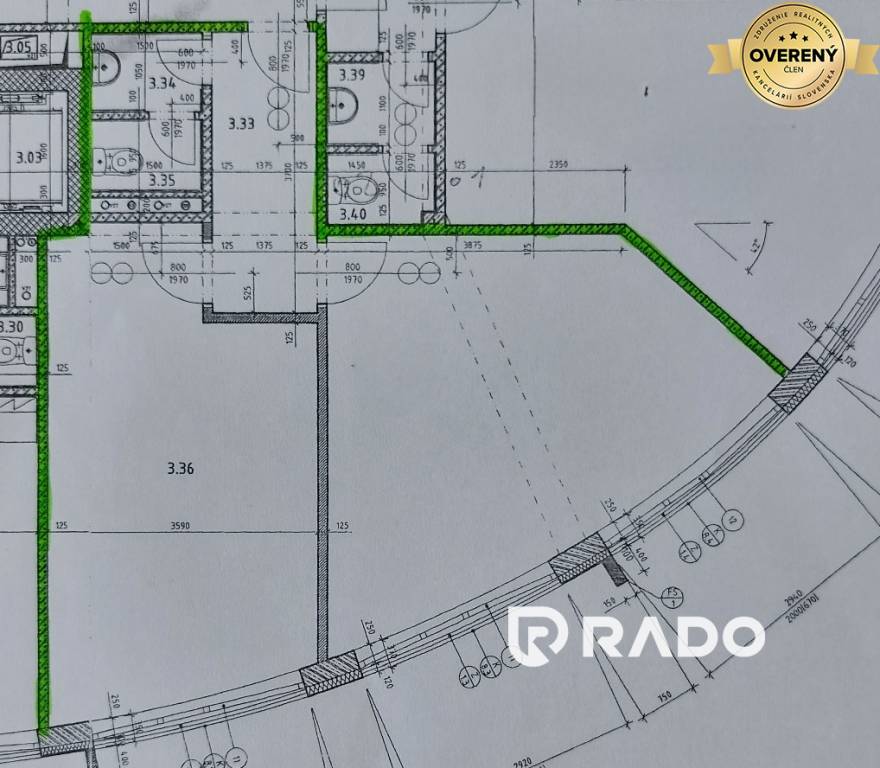 RADO | Predaj kancelárie 49 m2 + parking, Trenčín - Soblahovská