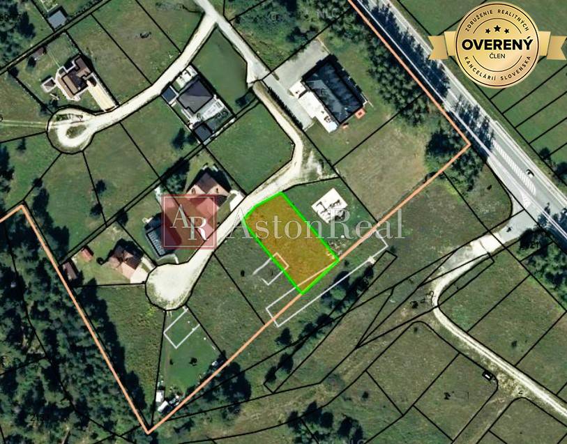 AstonReal: predaj slnečný pozemok 922 m2, Horný Slavkov - Vysoké Tatry