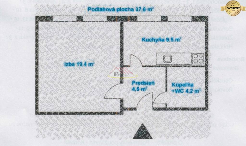 Predaj 1 izbového bytu na Vígľašskej ul.