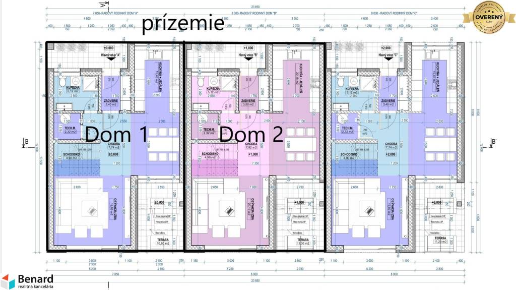 NOVOSTAVBA 2 RODINNÝCH DOMOV, LESNICA, SL