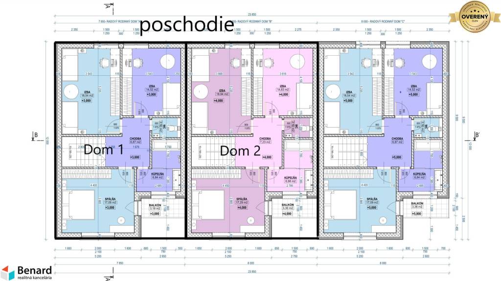 NOVOSTAVBA 2 RODINNÝCH DOMOV, LESNICA, SL