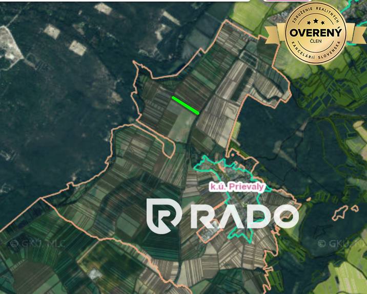 RADO | Rekreačný pozemok v obci Prievaly