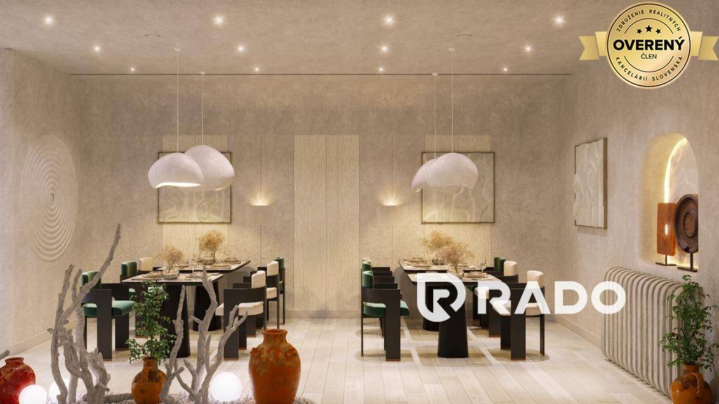 RADO | Obchodný priesor - reštaurácia na prenájom, 187m2, Trenčín