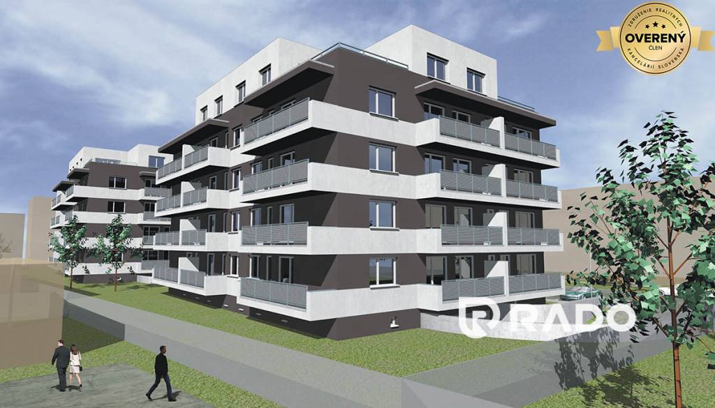 RADO | REZIDENCIA ZÁMOSTIE, 2 izbový byt s balkónom (D3), Trenčín