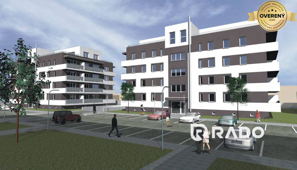 RADO | REZIDENCIA ZÁMOSTIE, 2 izbový byt s balkónom (D3), Trenčín