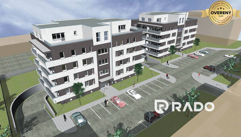 RADO | REZIDENCIA ZÁMOSTIE, 2 izbový byt s balkónom (D10), Trenčín