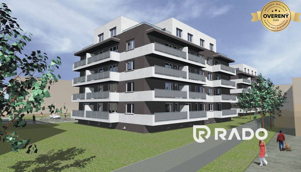 RADO | REZIDENCIA ZÁMOSTIE, 2 izbový byt s balkónom (D10), Trenčín