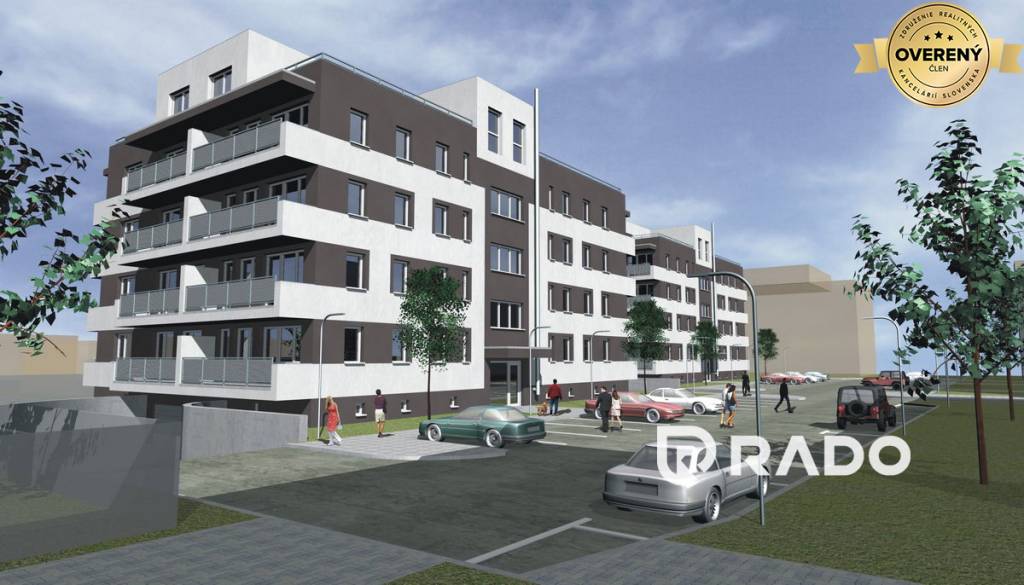RADO | REZIDENCIA ZÁMOSTIE, 2 izbový byt s balkónom (D10), Trenčín