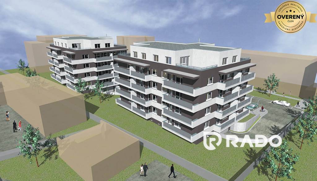 RADO | REZIDENCIA ZÁMOSTIE, 2 izbový byt s balkónom (D32), Trenčín