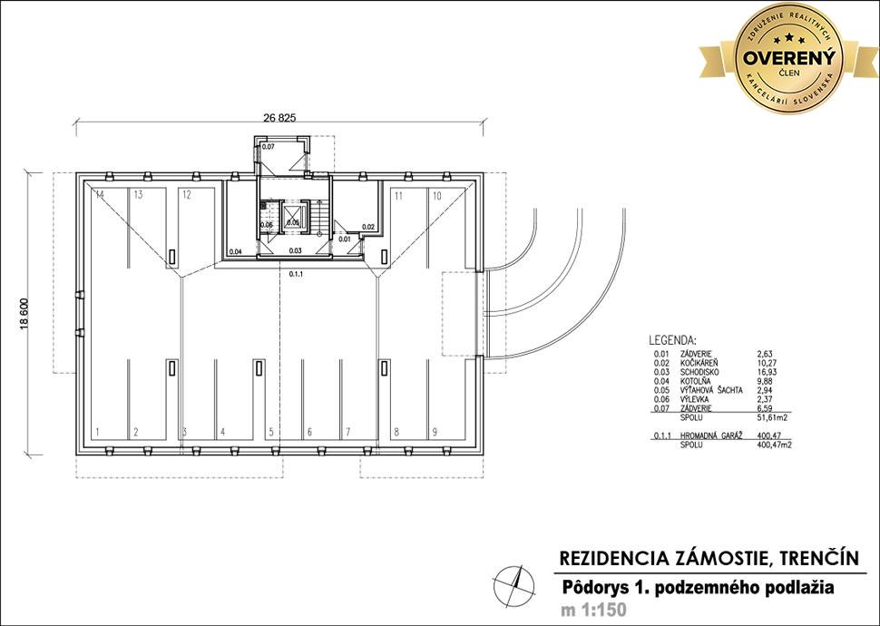 RADO | REZIDENCIA ZÁMOSTIE, 2 izbový byt s balkónom (D32), Trenčín