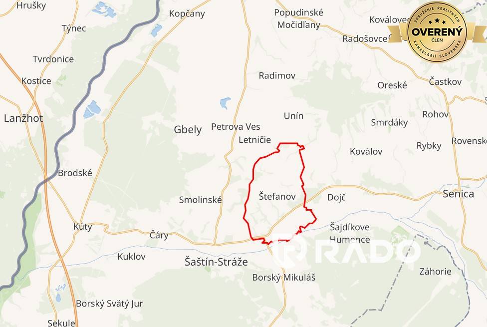RADO | Stavebný pozemok v obci Štefanov