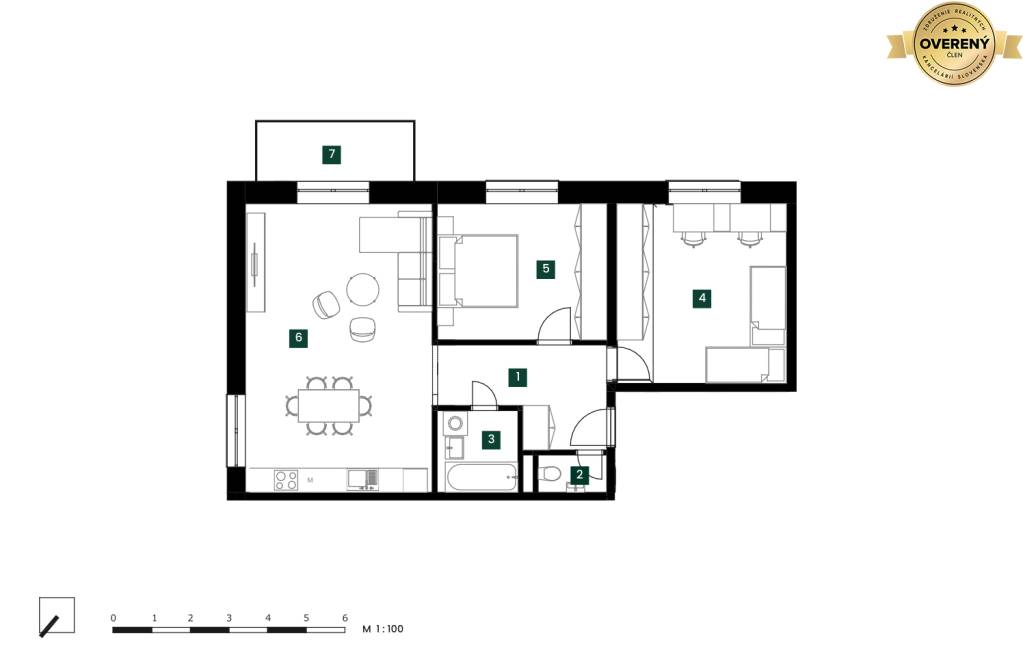 RADO | GreenResidence 3-izbový byt 86,50m2  | Nové Zámky
