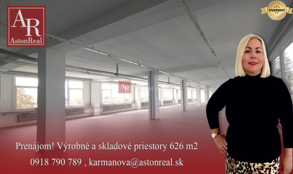 Prenájom! Výrobné a skladové priestory 626 m2, Liptovský Mikuláš