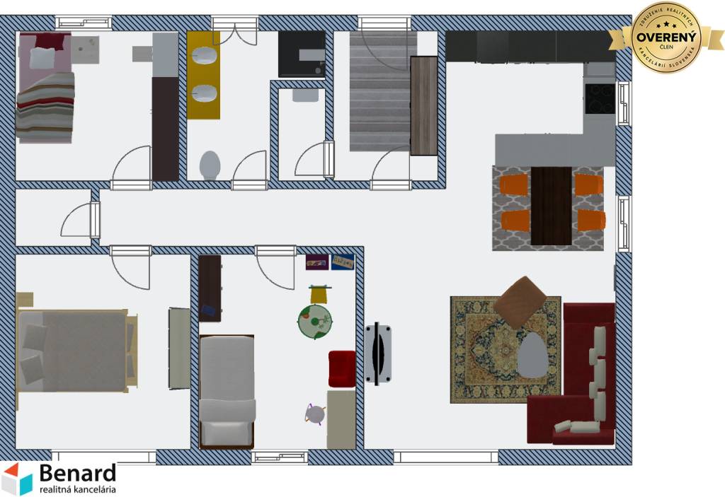 2 RODINNÉ DOMY, 4 IZBY, 80m2, ORLOV 