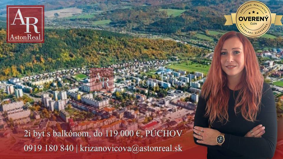 HĽADÁM: 2i byt s balkónom, PÚCHOV, platba v HOTOVOSTI do 105.000,- €