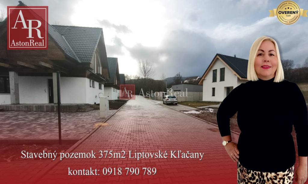 Predaj! stavebný pozemok 375m2 Liptovské Kľačany okres Lipt. Mikuláš