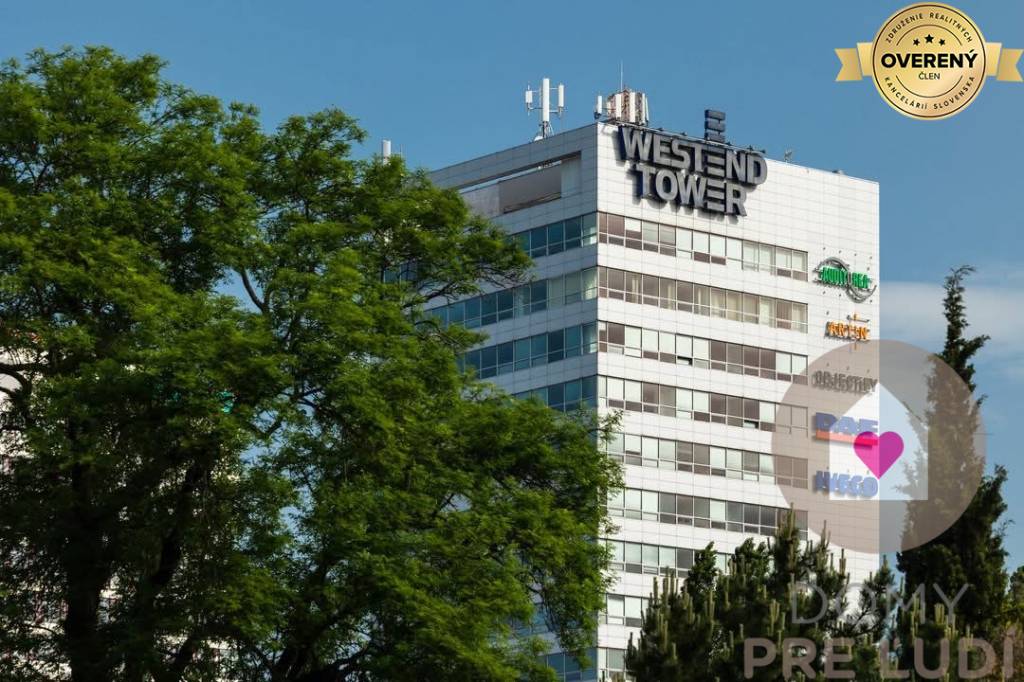 Krásne moderné kancelárie WESTEND TOWER, Dúbravská cesta BA IV.
