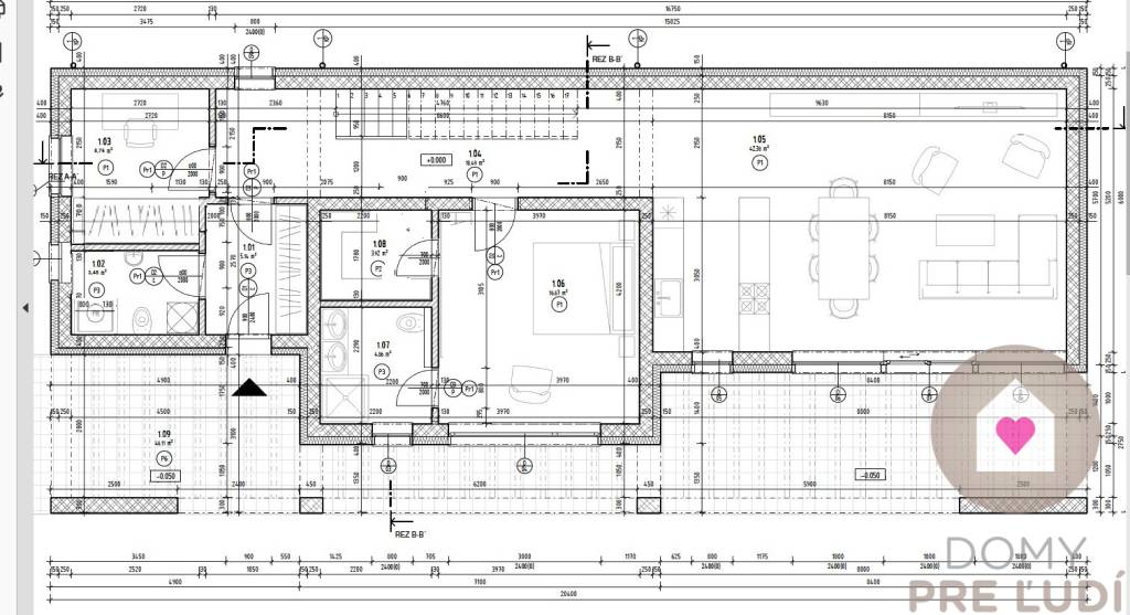 5 izbový rodinný dom s 2 KÚPEĽŇAMI, ÚP 143 m2, POZEMOK 636 m2