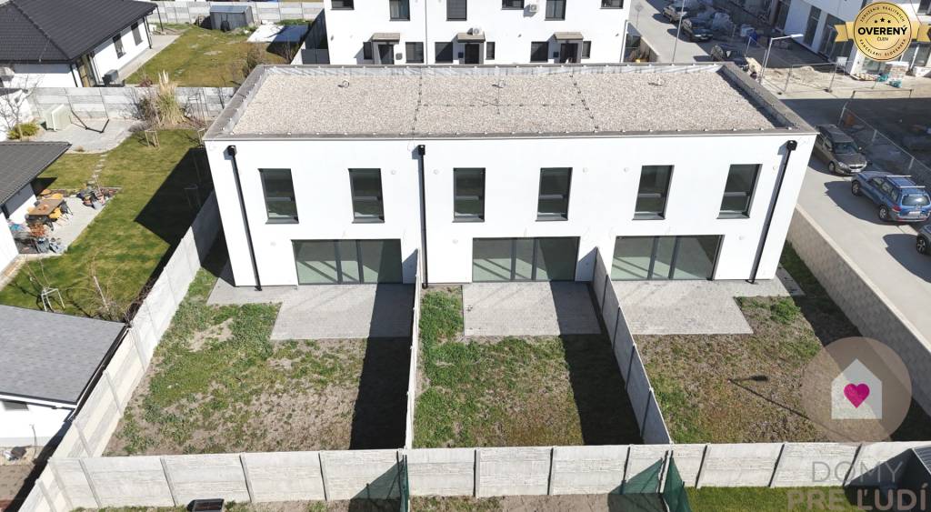 5-izbový dvojpodlažný RD (ÚP 95 m2), pozemok 204 m2, 2 x parking