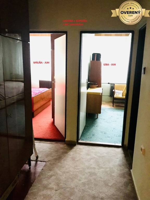 3-izbový BYT  93m2 s loggiou TURČEK okres Turč.Teplice