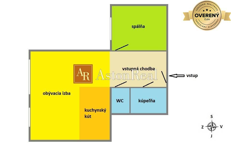 IBA U NÁS! Vkusný 2-izbový ateliér, 58m, Pod Sokolice,Trenčín