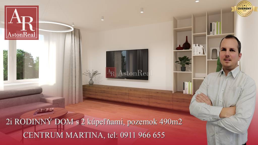 Predaj: 2i RODINNÝ DOM s 2 kúpeľňami, pozemok 490m2, Martin - Centrum