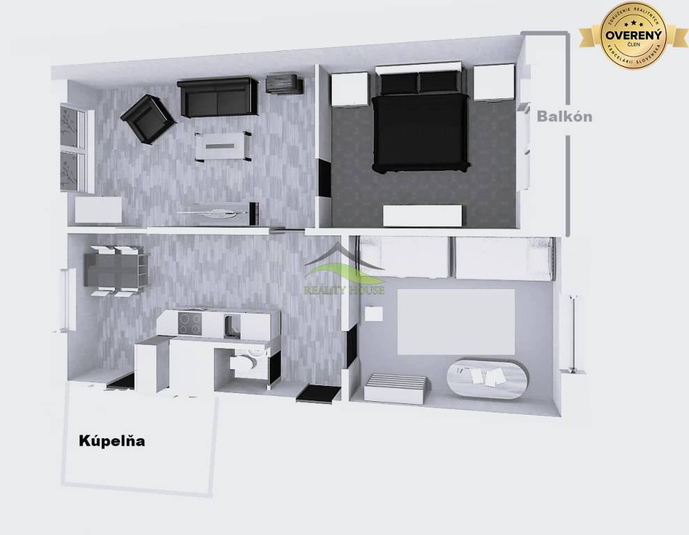 Priestranný 3,5 izb. byt - 75 m2 na ul. Severnej v pôvodnom stave