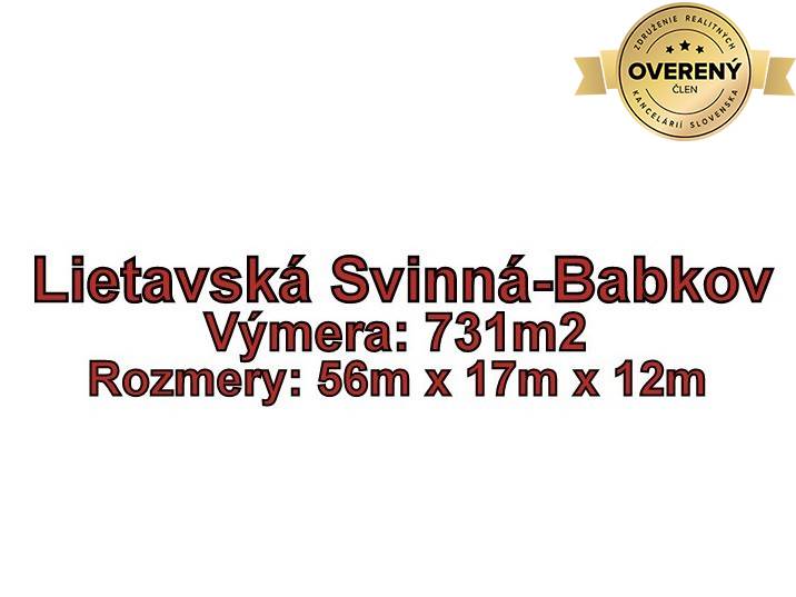 LIETAVSKÁ SVINNA  - BABKOV  pozemok s výmerou 731m2, okr. Žilina