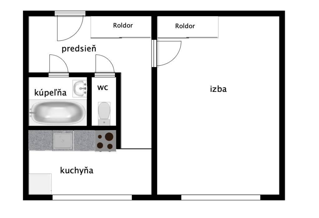 1-izbový byt Podunajské Biskupice