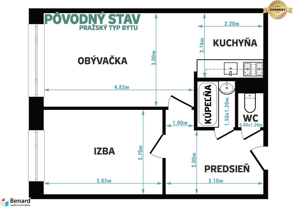 Na predaj obľúbený, pražský typ bytu na Terase