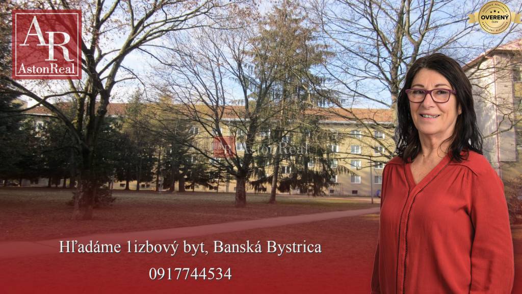 Kúpime 1izbový byt, Banská Bystrica, Tr.SNP, 29.augusta (Sídlisko)